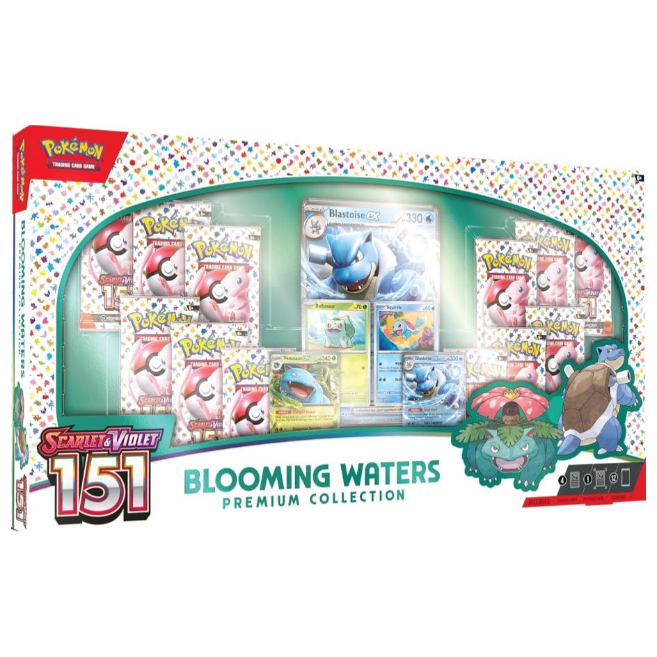 Pokemon TCG: Blooming Waters 151 Premium Collection - 12 Packs, Promos