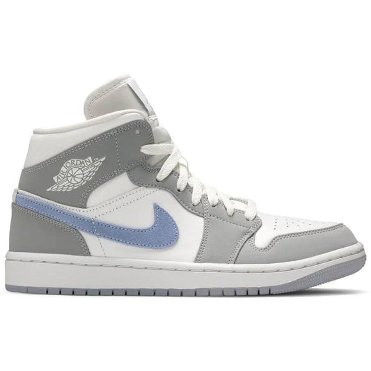 Wmns Air Jordan 1 Mid 'Wolf Grey Aluminum'