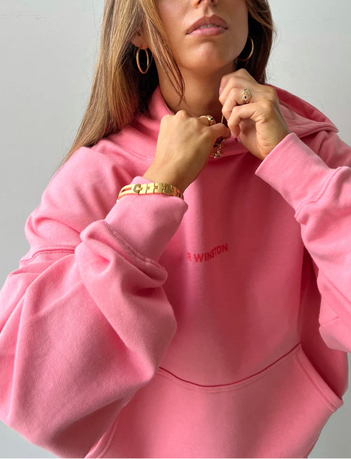 Mr Winston "Vintage Pink Puff Hood"