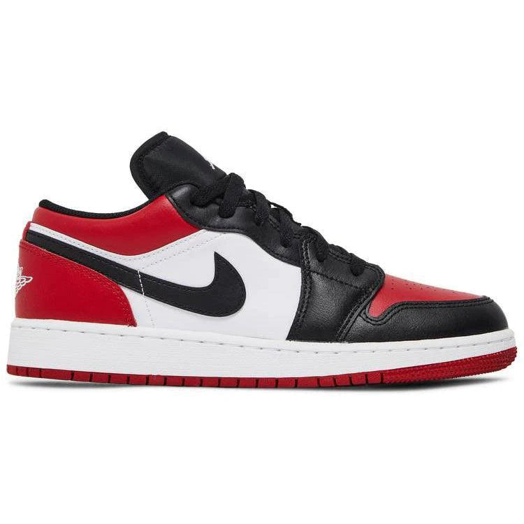 Air jordan retro 1 high og 2025 'bred toe' grade-school