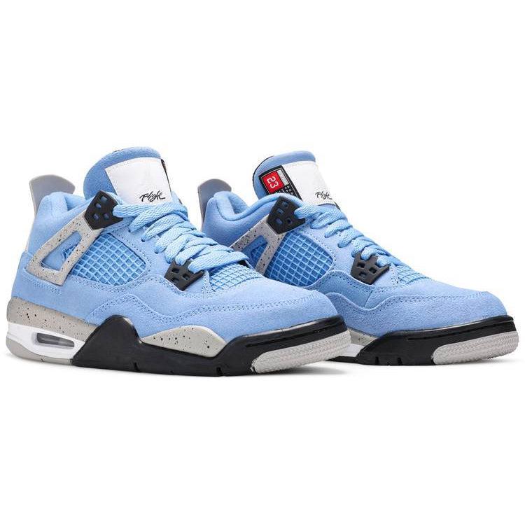 Jordan retro 4 carolina hot sale blue