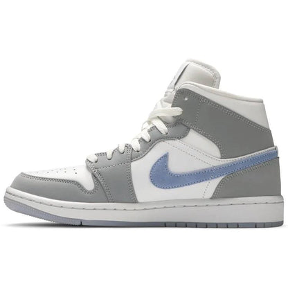 Wmns Air Jordan 1 Mid 'Wolf Grey Aluminum'